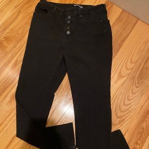 Back Blue Spice multi button stretch jeans